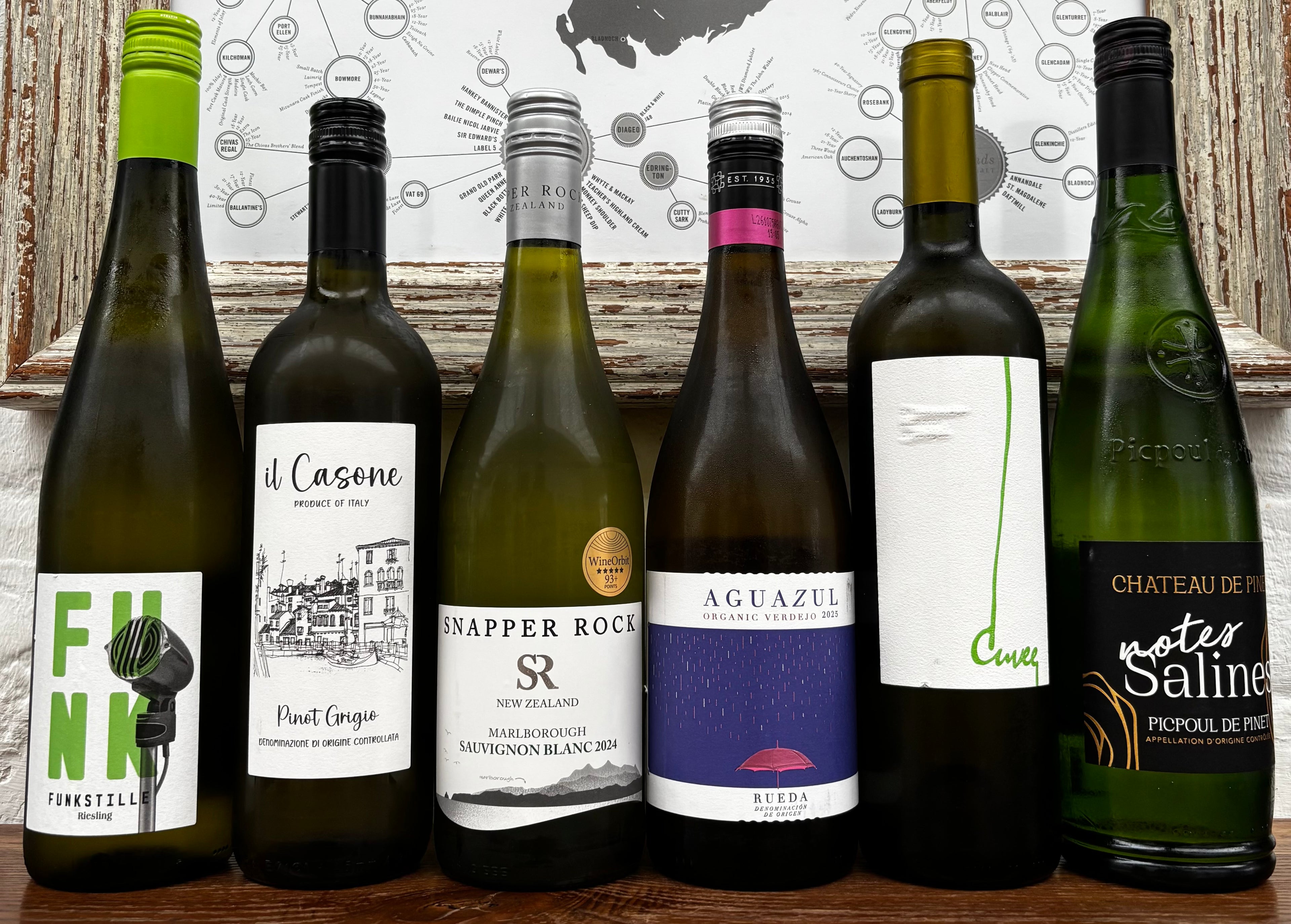 Bright, Crisp & Refreshing White Wines. 6x75cl Mixed Case