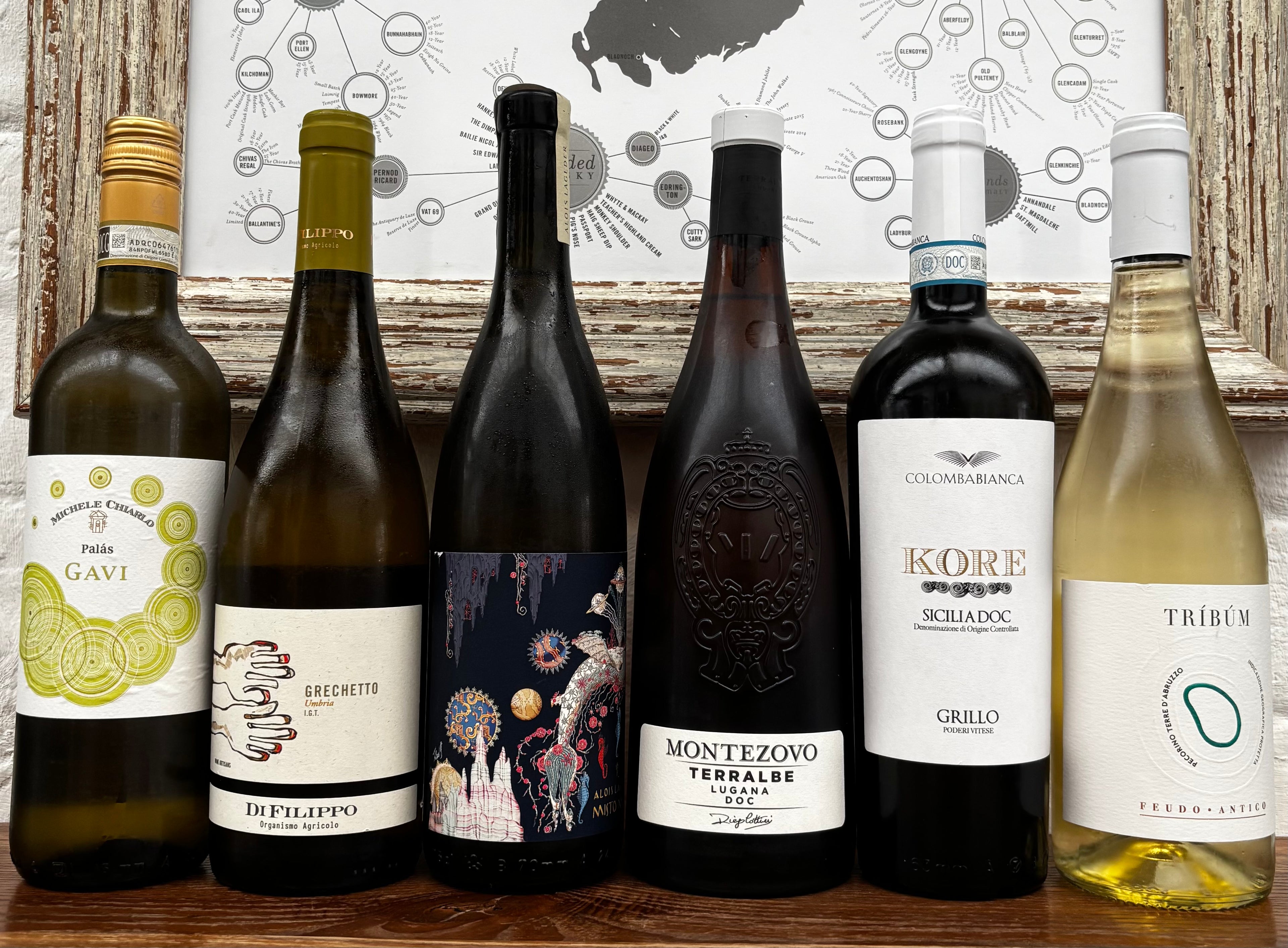 Charming Italian White Wines. 6x75cl Mixed Case