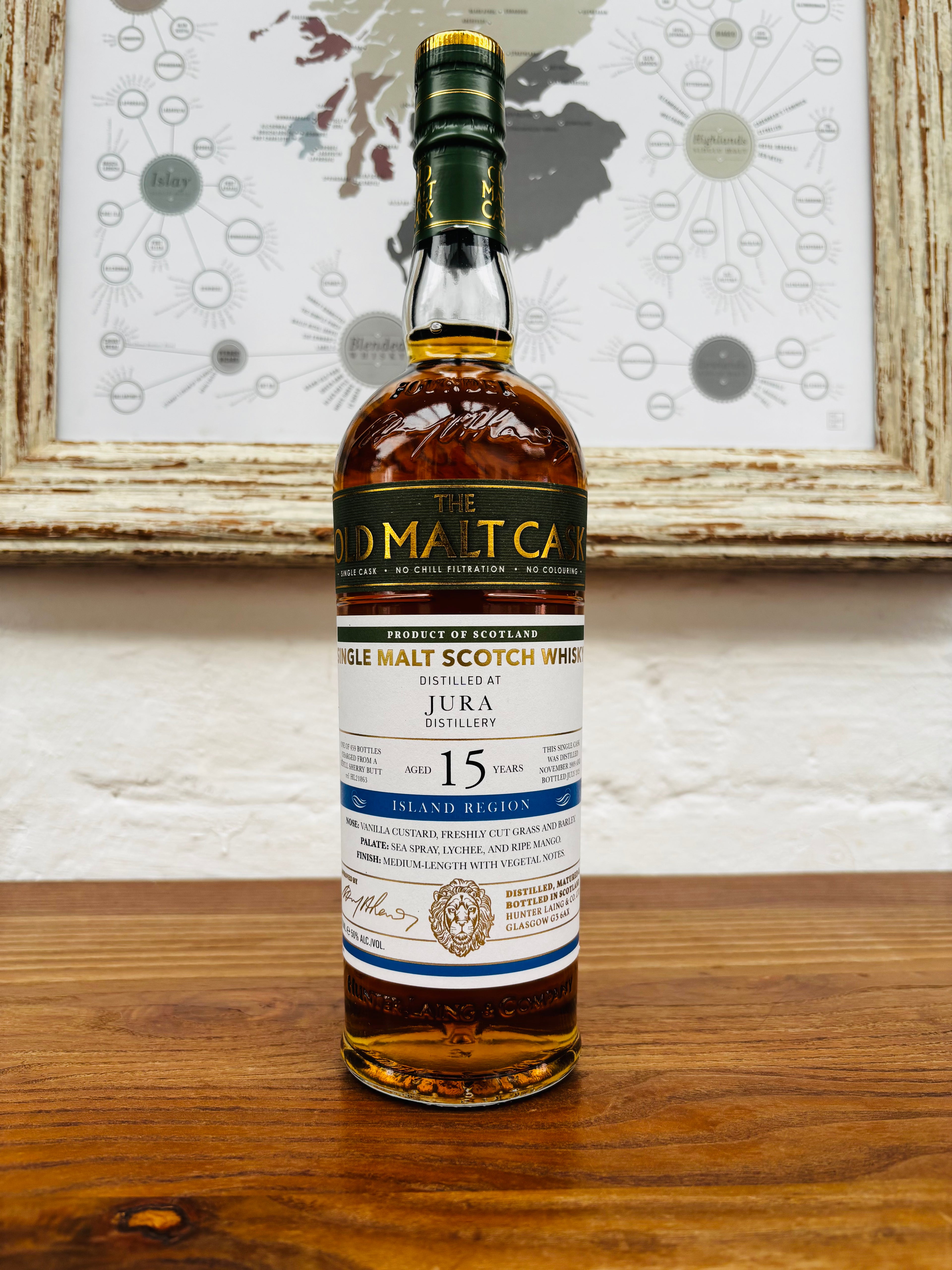 2009 15 Year Old 'Old Malt Cask' Jura Whisky, 50%, 70cl.