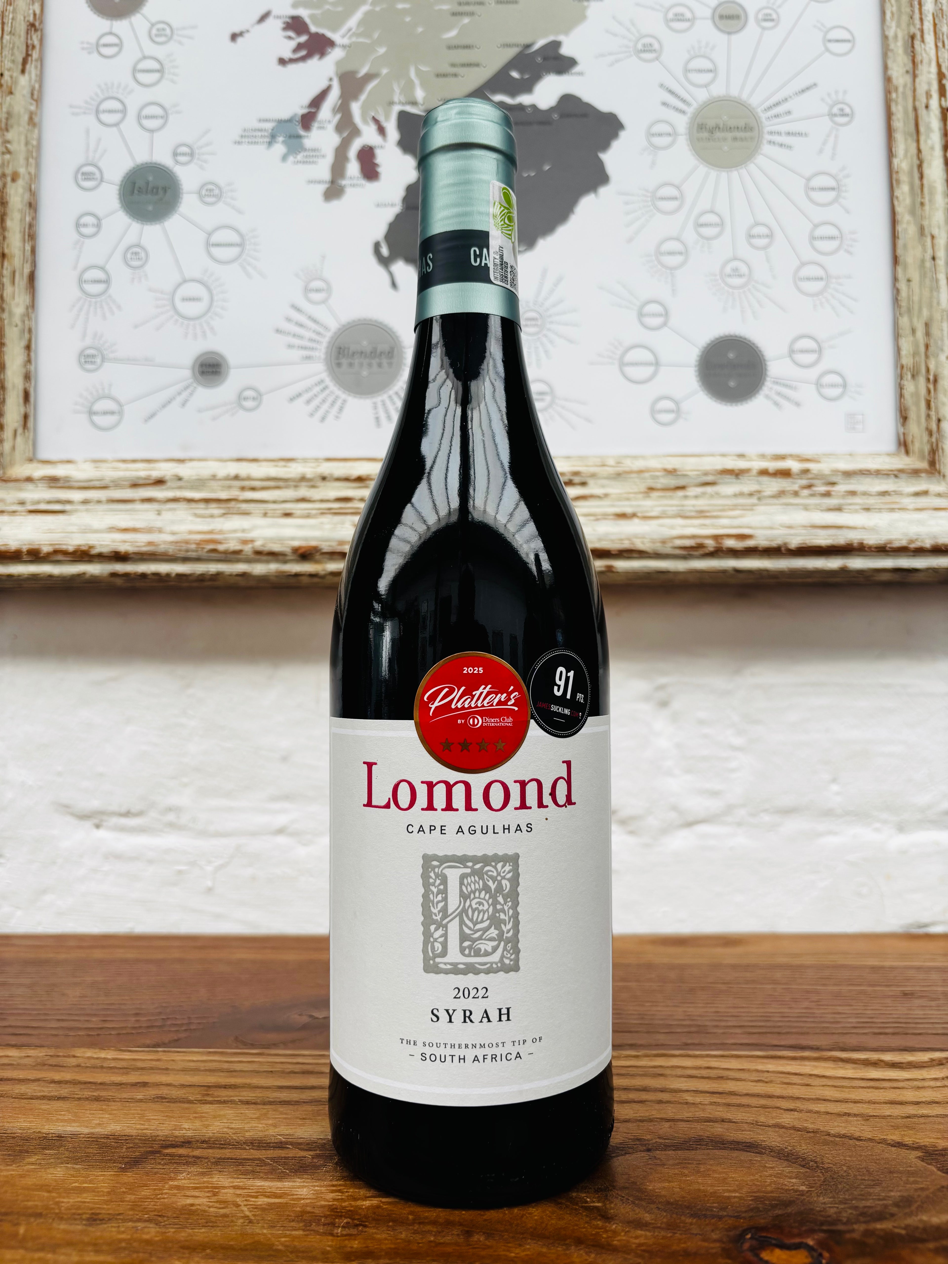 2022 Lomond Wines, Estate, Cape Agulhas, Syrah, South Africa. 13%, 75cl.